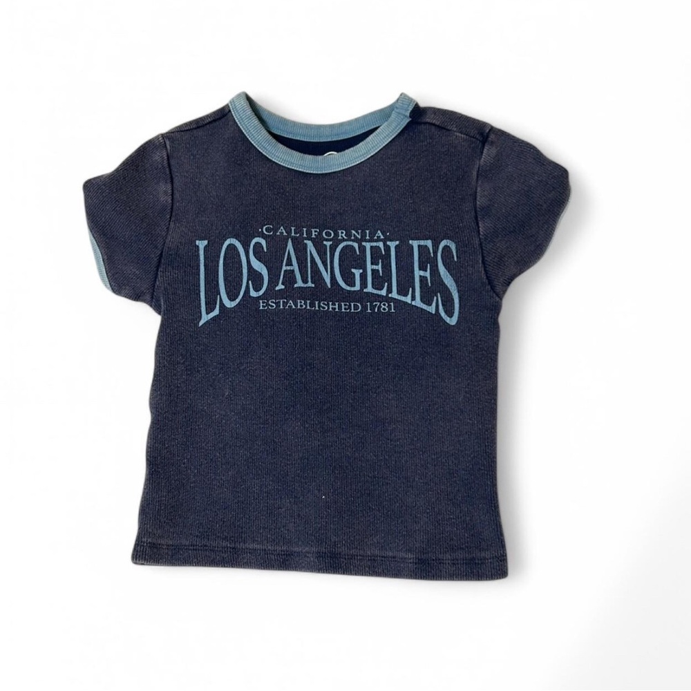 Los Angeles Navy Blue T-Shirt Baby Tee